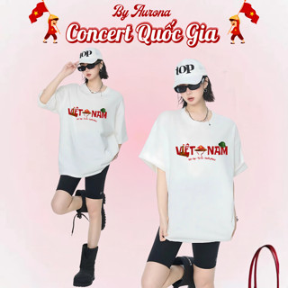 [Concert Quốc Gia 2.9] Áo Thun Nón Lá Việt Nam Độc Lập Tự Do Form Rộng Basic Cotton 250Gsm Hot Trend
