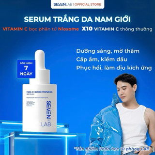 Serum dưỡng trắng da mặt nam giới Nio-Vitamin C SEVENLAB dưỡng sáng, mờ thâm vượt trội 30ml