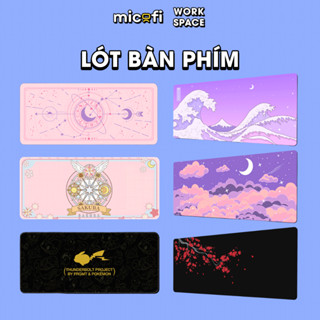 Lót Chuột Bàn Phím Micofi, Pad Miếng Tấm Lót Chuột Gaming Cỡ To, Thảm Bàn Phím Anime 3D Mouse Pad Kê Tay Laptop 80CM