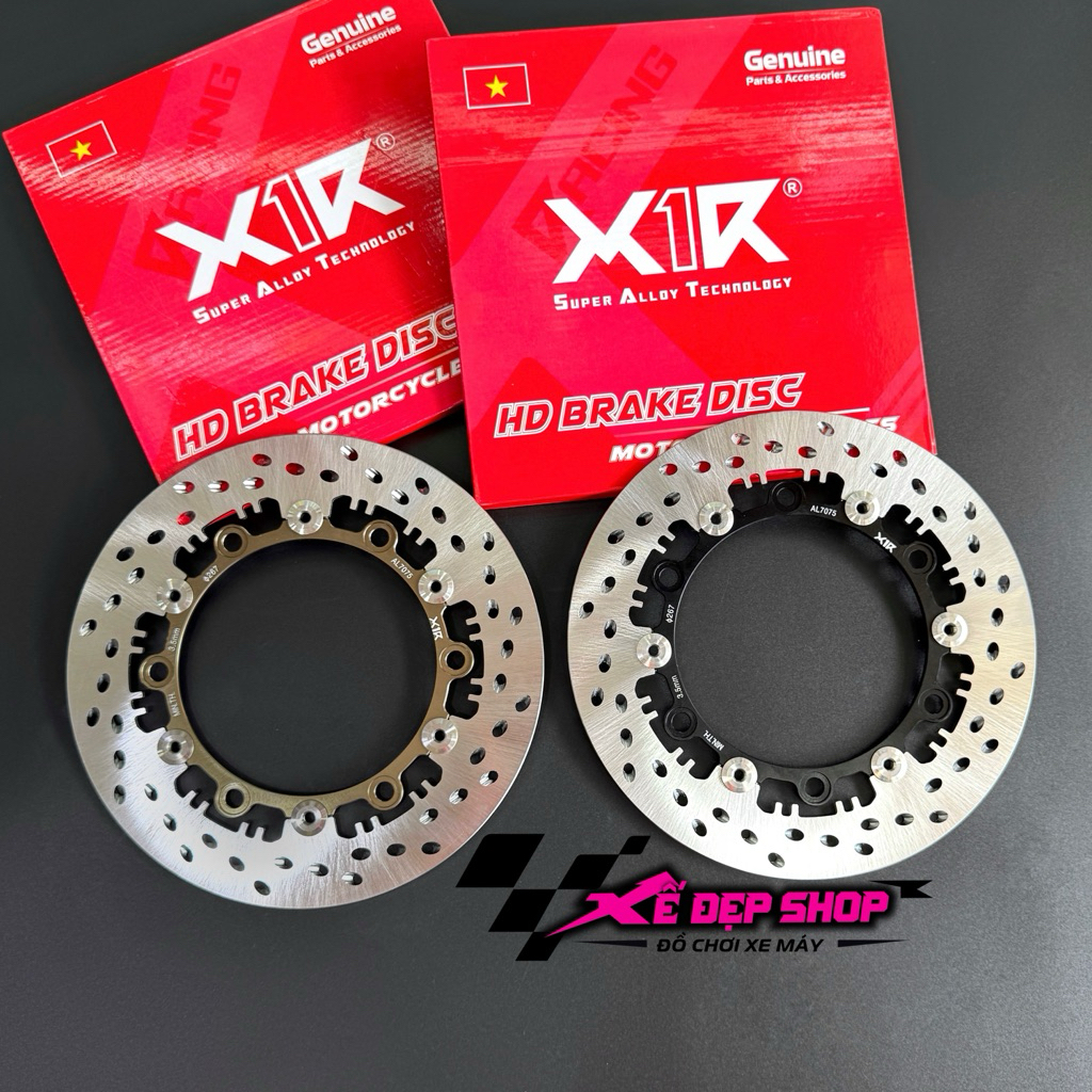 Đĩa X1R FLOATING size 267mm 298mm ex150 ex155 winner winnerX - đĩa X1R lòng đen hoặc anod