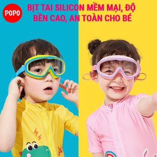 Kính bơi trẻ em POPO 365 góc nhìn PANORAMA cản tia UV, hạn chế sương mờ ngăn nước tuyệt đối