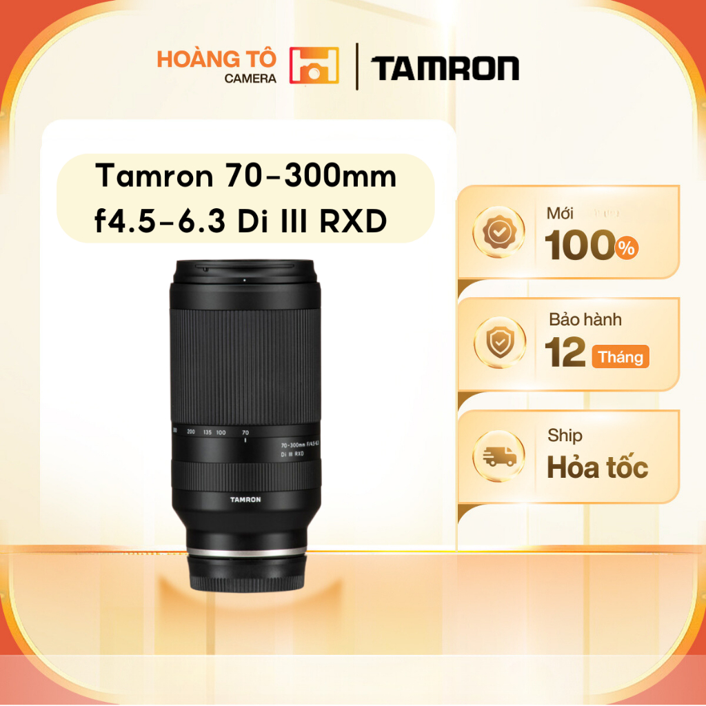  Ống kính Tamron 70-300mm F4.5-6.3 Di III RXD Nikon Z   Sony E    Mới 100%   