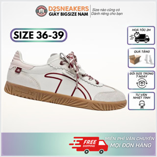 Giày champion sneaker nữ phối trắng đỏ đế gum – kiểu dáng năng động, form gọn ôm chân – Full box + tặng tất