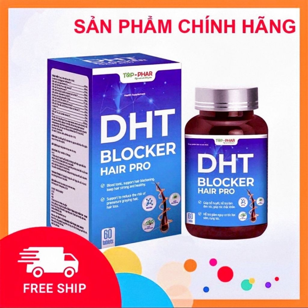 DHT BLOCKER HAIR PRO Chống DHT - Mọc tóc - Giảm Rụng