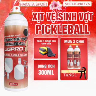  Bình vệ sinh vợt Pickleball Bọt Tuyết  Chai 300ml  NANO BẠC LIGPRO TẶNG KHĂN  Vệ Sinh Vợt 