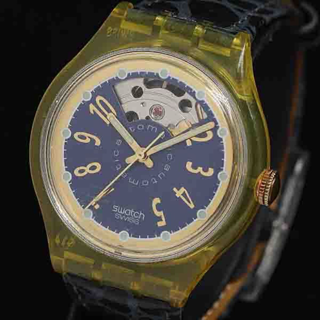 Đồng hồ nam Swatch 313 AT Automatic Navy Dial