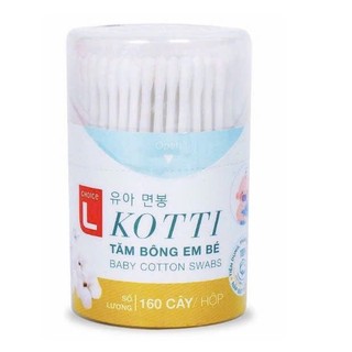 Tăm bông trẻ em sơ sinh tiệt trùng 160 cây Hàn quốc