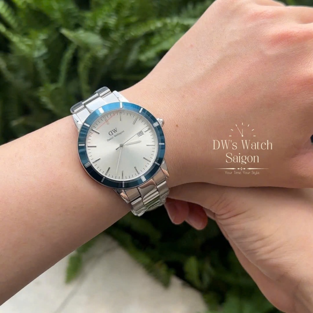 [Authentic] Đồng Hồ Nam DW Iconic Paradigma Xanh Mặt Trắng Mẫu Mới DW's Watch Saigon