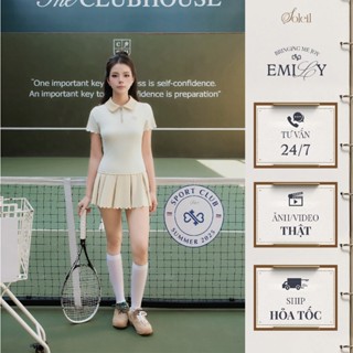 Set Váy Đầm Nữ Thiết Kế Thể Thao SOLEIL Dáng Ôm Eo Phối Chân Váy Xếp Ly, Cổ Khóa Zip Hàn Quốc - VÉLA SET VD136