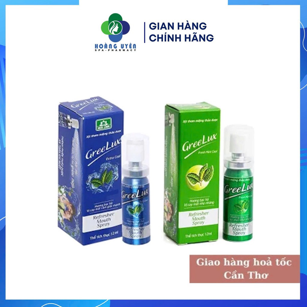 Xịt thơm miệng Greelux Hoa Linh - Chai 12ml