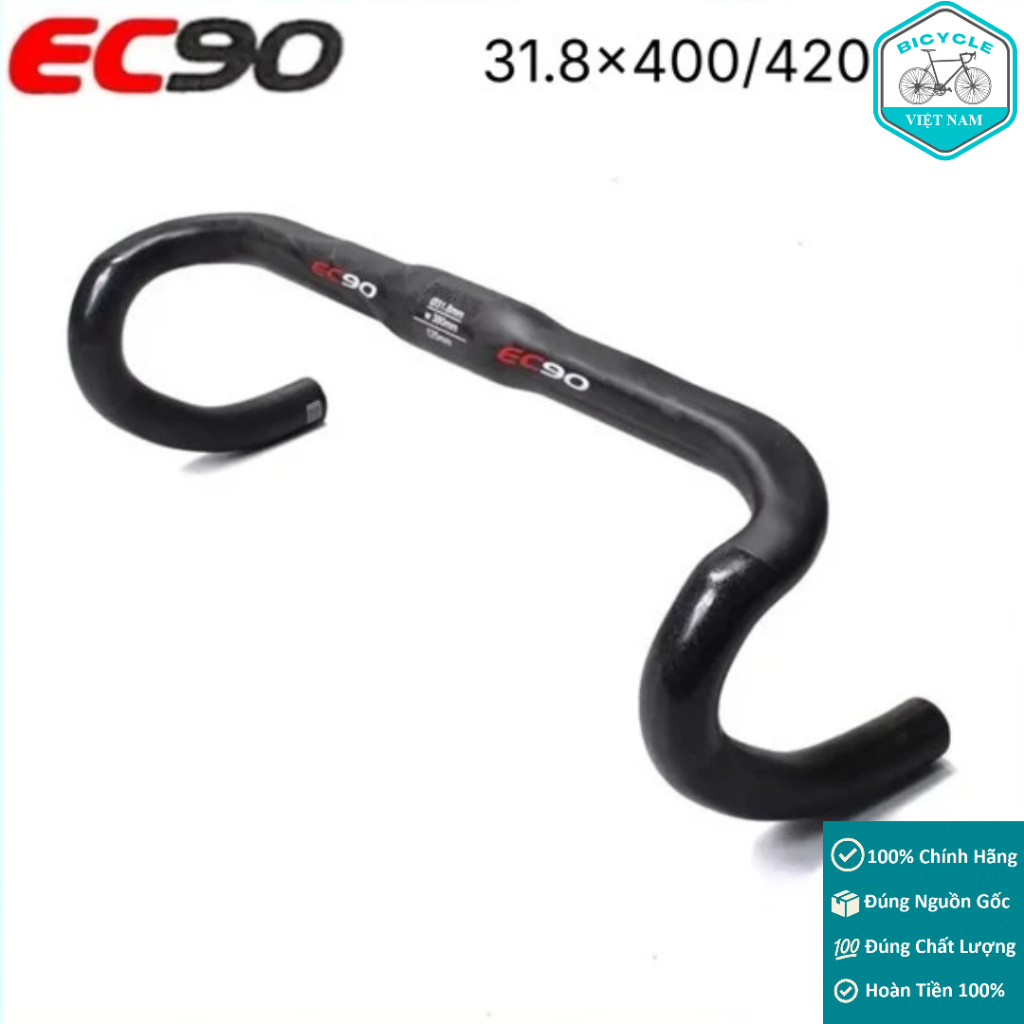 Ghi Đông Cong Xe Đạp Đua EC90 Full Carbon – T800 siêu nhẹ