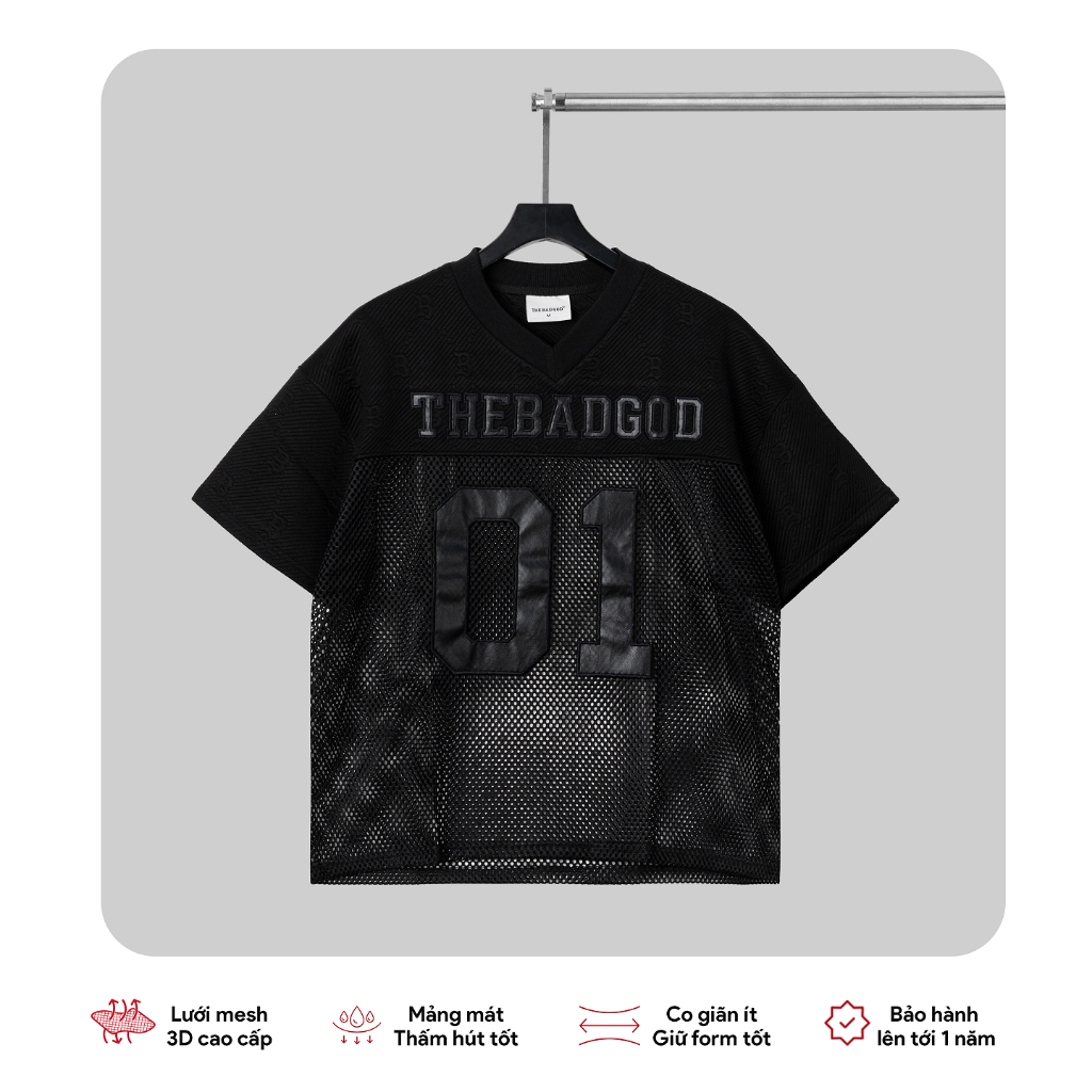 Áo Thun Lưới Nam Nữ The Bad God Brian Jersey Local Brand Form Boxy | BigBuy360 - bigbuy360.vn