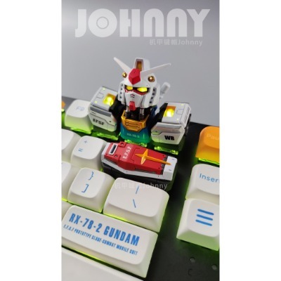 mô hình bàn phím cơ keycap Gundam RX-78-2 - Johnny | tunghondaGamer