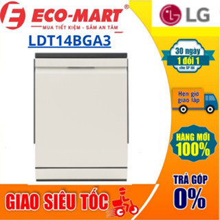 Máy rửa bát LG LDT14BGA3 14 bộ độc lập, sấy ngưng tụ, nhập Hàn Quốc