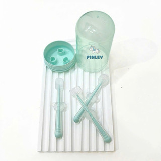 Bộ rơ lưỡi và bàn chải đánh răng FINLEY gấu con 4 món