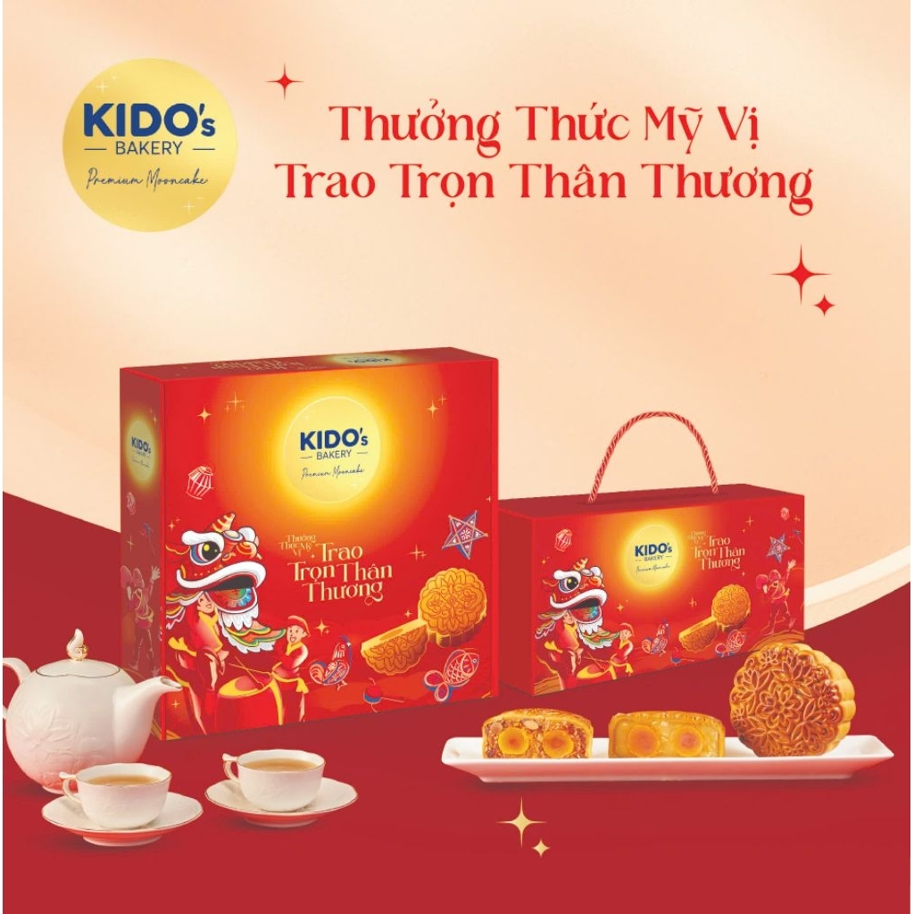 Bánh Trung Thu KiDo's Dòng Bánh Nướng*2 Trứng_210gr
