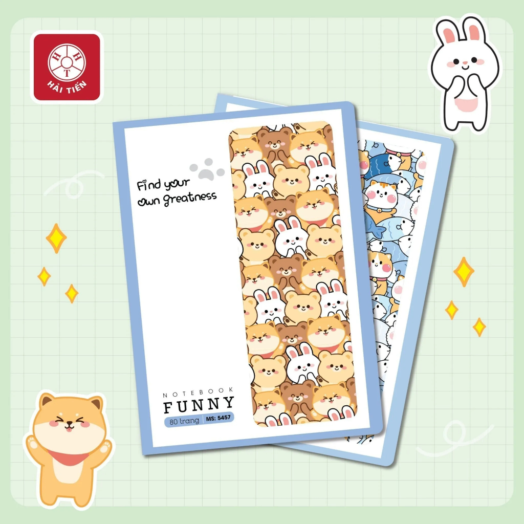 vở kẻ ngang Hải Tiến 120 trang Funny dùng cho học sinh cấp 2, cấp 3