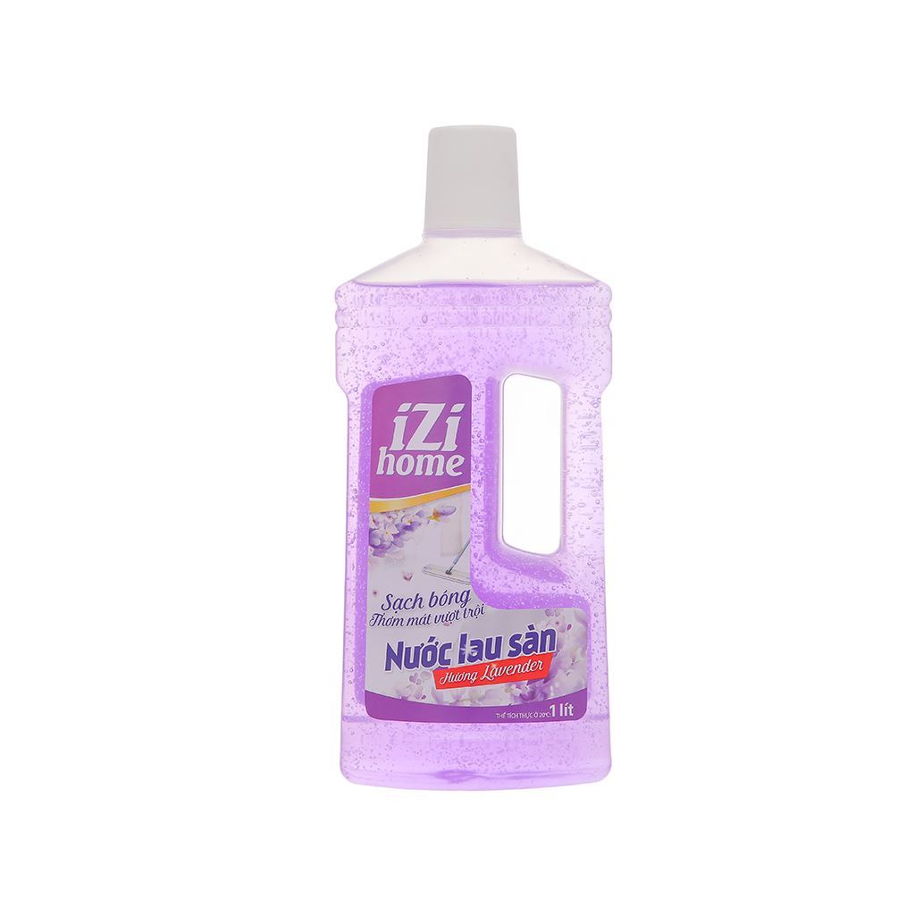Nước lau sàn IZI HOME hương lavender/ hoa lily chai 1 lít