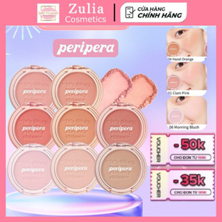PHẤN MÁ HỒNG PERIPERA PURE BLUSHED SUNSHINE CHEEK TRANG ĐIỂM MAKEUP PERIPERA