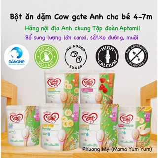 Date 10/2026 Bột ăn dặm mịn Cow & Gate cho bé 4-6 tháng nội địa Anh UK, chung hãng Aptamil