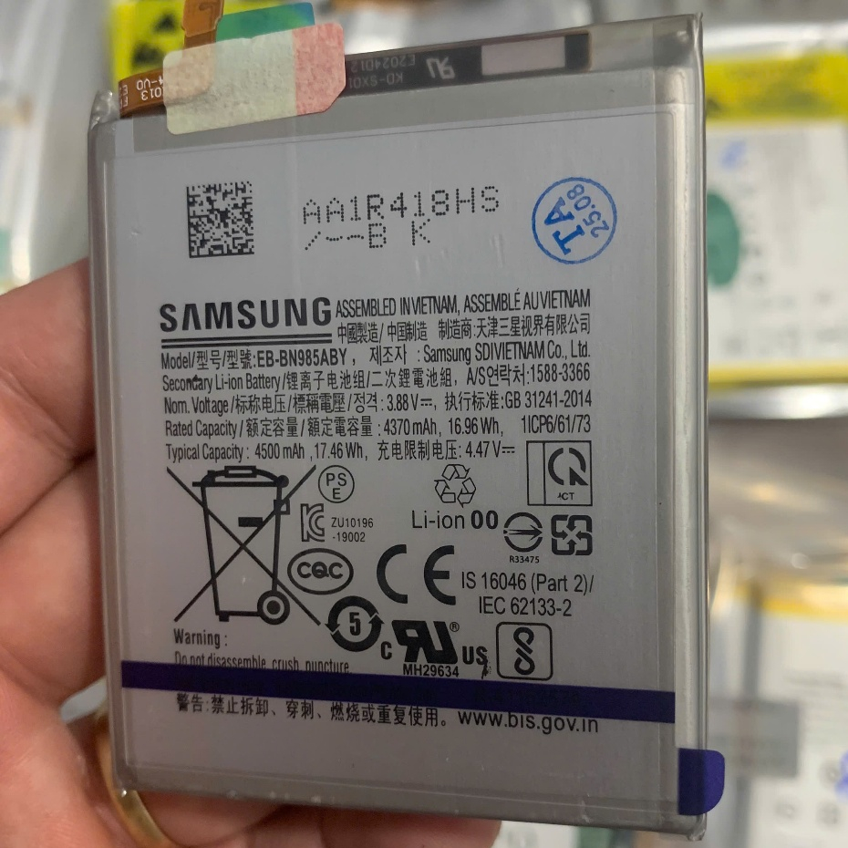 Pin thay thế cho Samsung Note 20 Ultra, G985, EB-BN985ABY, 4500mAh