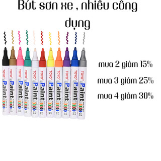 [VG09] Combo3 cây Bút sơn xe , sơn bánh xe , vành xe và nhiều bền mặt khác, vết trầy xước dàn áo xe