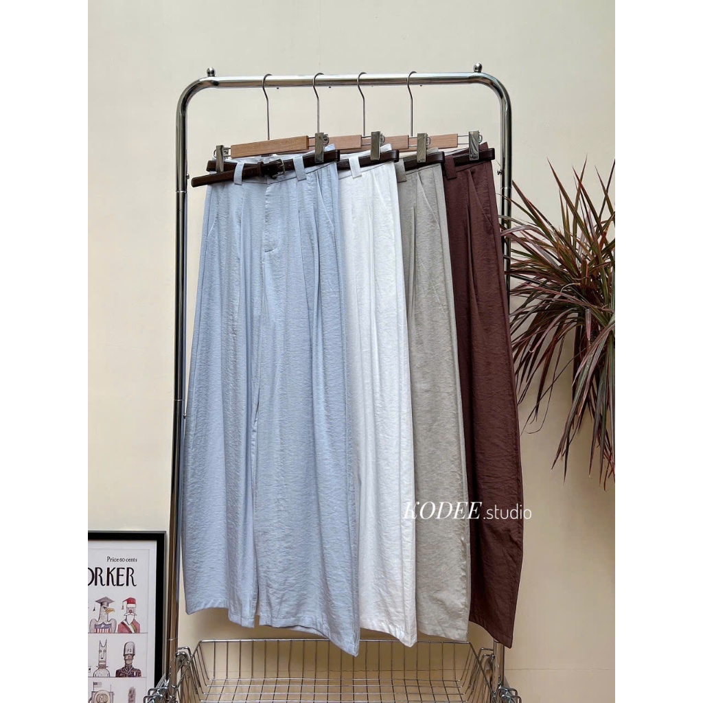 Quần vải ống rộng 89D87 SML- Q8987