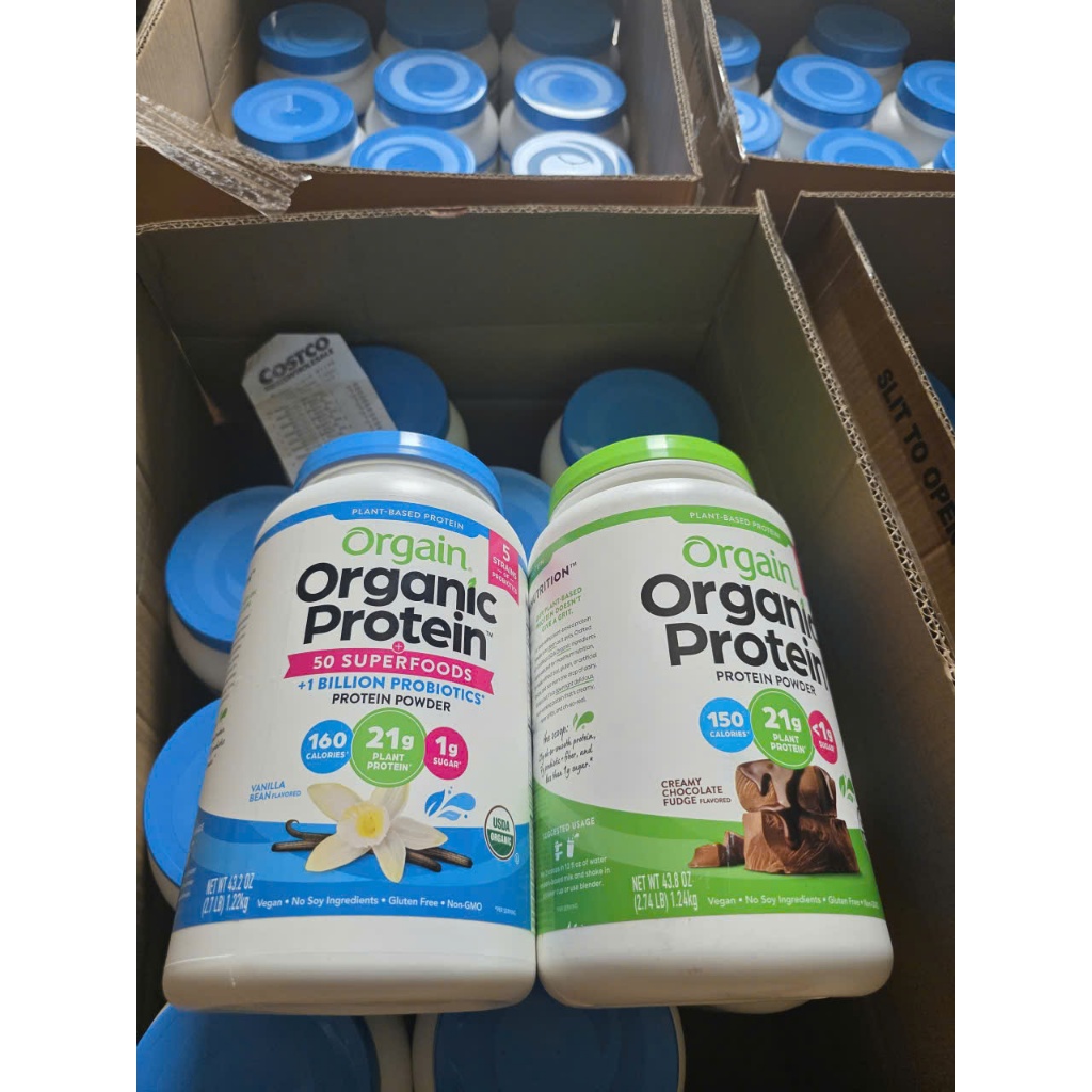 1.22ky Orgain Protein organic - Sữa hữu cơ thực vật SuperFood Protein powder, Vanilla Bean Vegan, No