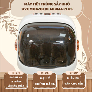 [ Bản mới nhất - BH 12 tháng ] Máy úp bình sữa, tiệt trùng sấy khô tia UVC Moazbebe MB044 Plus