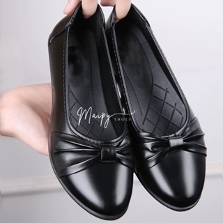  Giày nhựa nữ đi mưa Maipy Giày búp bê Nơ mền dẻo đi làm công sở chống trơn G073  TĂNG 1 SIZE  