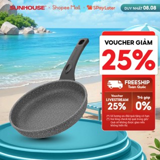 Chảo Đá Chống Dính KHÔNG TỪ SUNHOUSE Size 24-30cm SBD 24-30
