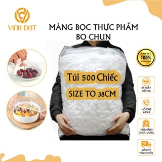 Túi 500 Chiếc Màng Bọc Thực Phẩm Bo Chun Co Giãn trơn 38CM Hàng Chính Hãng Vinh Đạt