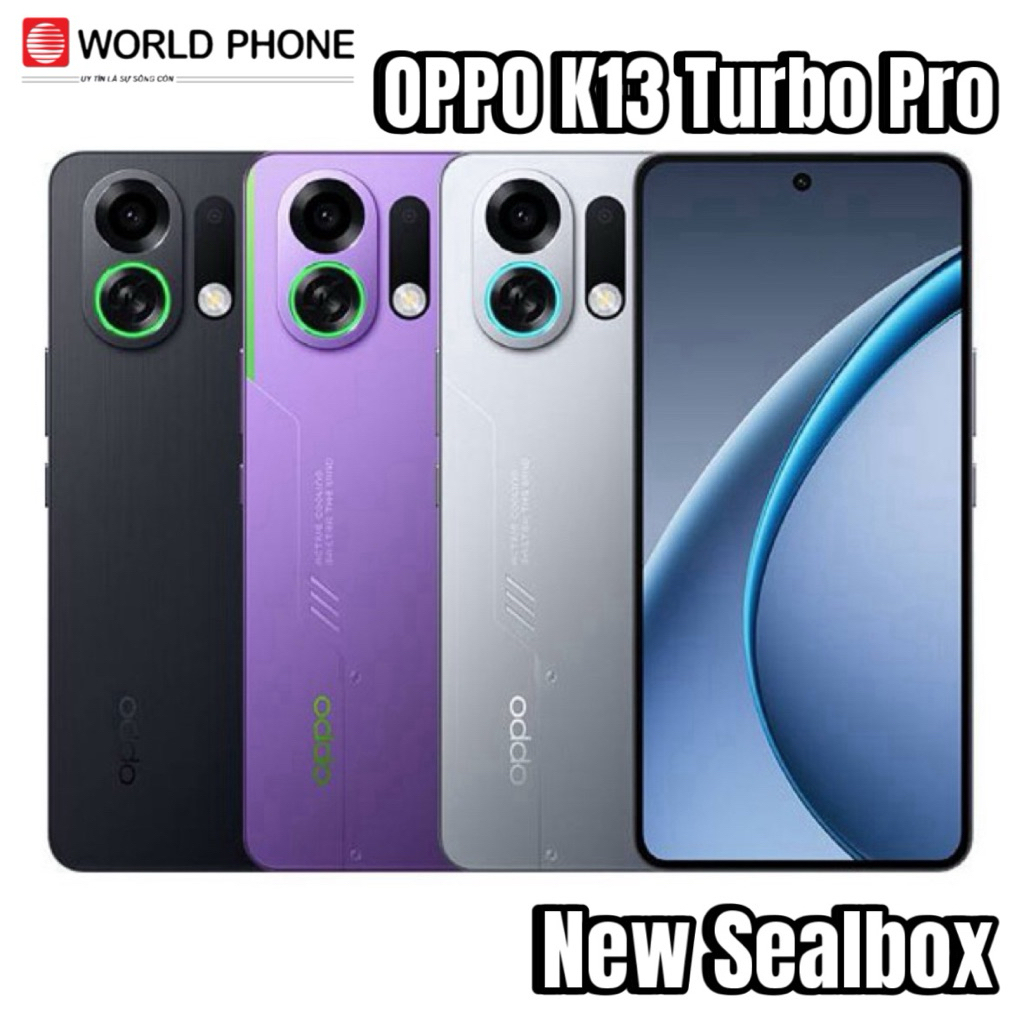  Điện thoại Oppo K13 Turbo Pro bản nội địa mới 100% nguyên seal hộp lựa chọn xuất sắc tầm trung 2025 