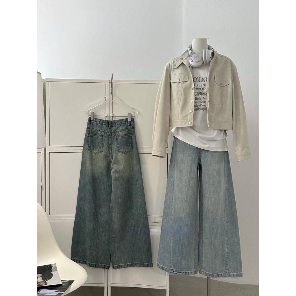 Xteen - Quần jean baggy gân 918295