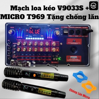  Mạch loa kéo công suất lớn 2 Kênh V9033S kèm micro UHF chọn lọc phù hợp nhất 