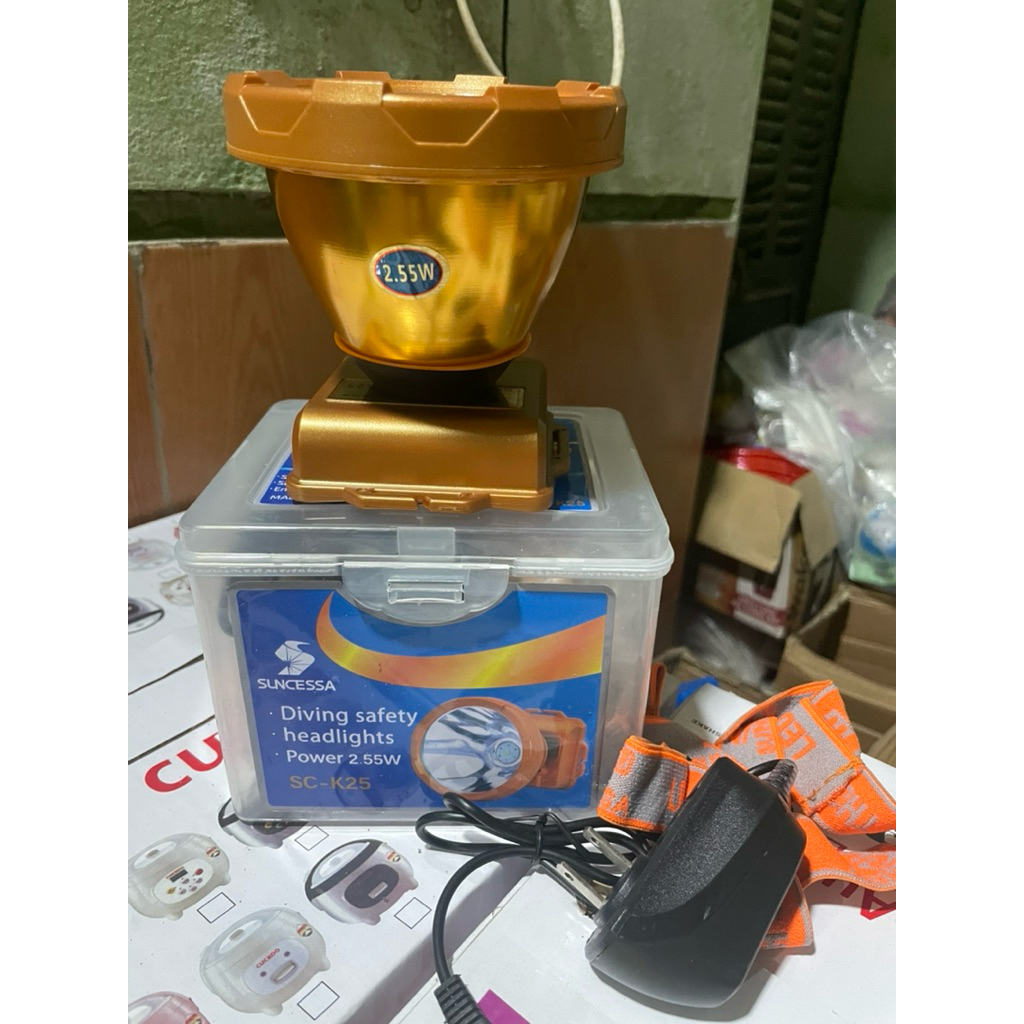 Đen pin đội đầu, đèn pin chống nước K25  ( ducanh888 )