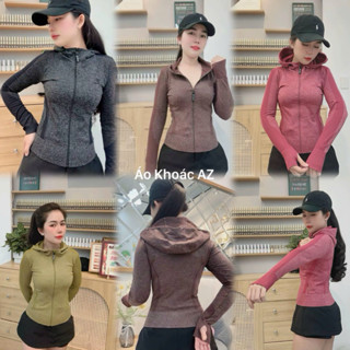 [Hòa Tốc][36-70kg] Áo Khoác Thể Thao Nữ Form Lỡ Ôm Body Vải Thun Dệt Kim Quảng Châu [DK-SH]. Áo Khoác Nữ Tập Gym, Yoga