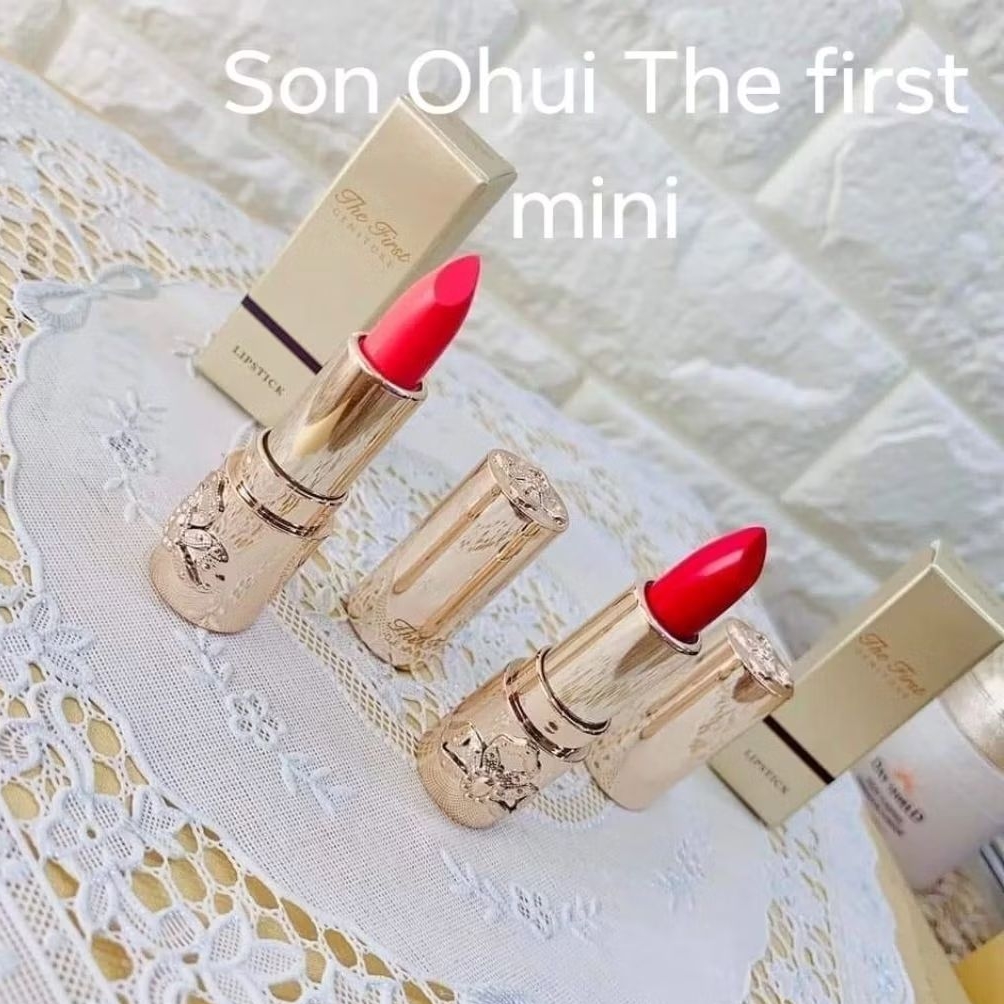 Son lì Ohui the first mini màu red, coral