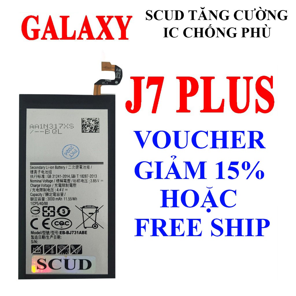 Pin Scud Samsung Galaxy J7 Plus - 3000mAh