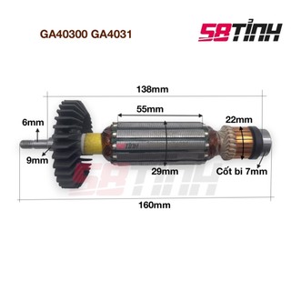 Roto máy mài Cắt GA4030 - GA4031, RÔ Roto Rô-tơ Ruột Rotor Máy Mài, Armature Dùng Thay Thế cho Máy Mài MAKITA