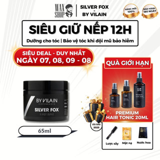 Sáp vuốt tóc nam cao cấp By Vilain Silver Fox chính hãng gel, wax giữ nếp tóc - Waxshop