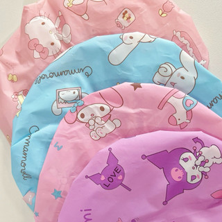 Nón mũ tắm (bọc) trùm đầu tóc Hello Kitty - Doremon
