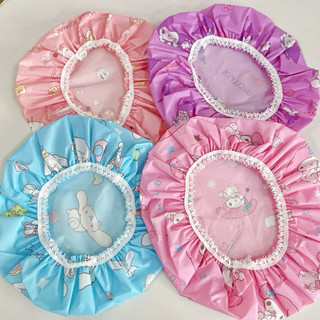 Nón mũ tắm (bọc) trùm đầu tóc Hello Kitty - Doremon