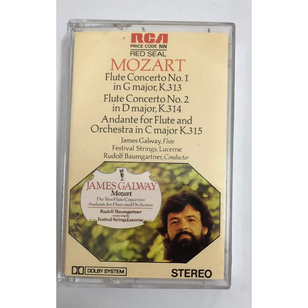 BĂNG CASSETTE - MOZART - FLUTE CONCERTO NO.1 IN G MAJOR K.313, FLUTE CONCERTO NO.2 IN D MAJOR K.314,