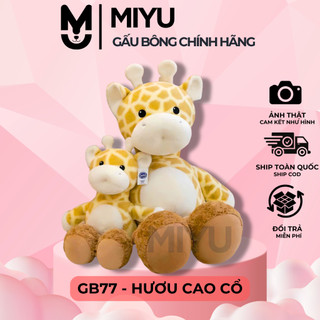  Gấu Bông Hươu Cao Cổ Đi Giày Vải Lông Dễ Thương Cute Ôm Ngủ Mềm Mịn An Toàn Cho Bé Thú Nhồi Bông Chính Hãng MIYU 