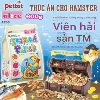 Alice Thức ăn cho Hamster kèm hải sản cao cấp 600g - AE03 - PETTOT