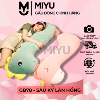  Gối Ôm Ngủ Dài Thú Nhồi Bông Mềm Mịn An Toàn Cho Bé Gấu Bông Sâu Ôm Kỳ Lân - Capybara - Khủng Long Dễ Thương Cute MIYU 