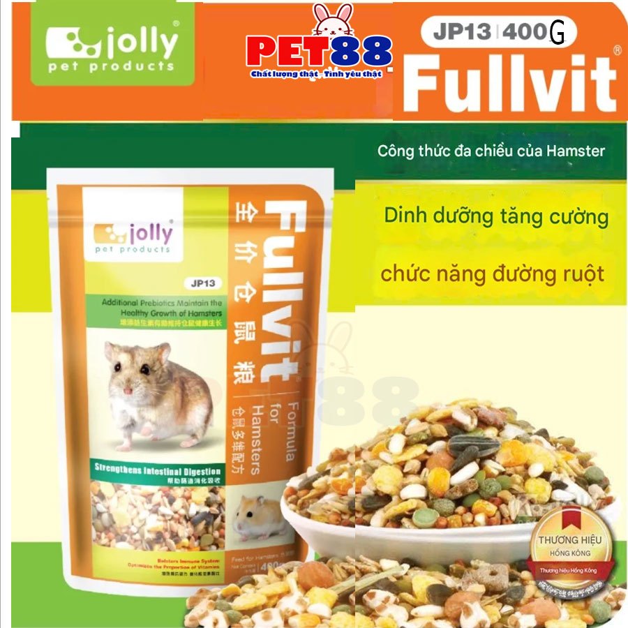 Thức ăn cho Hamster nhiều Vitamin 400g Jolly - JP13 - Pet88