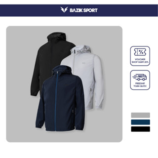 Áo Khoác Gió Nam BAZIK SPORT TechDry Trượt Nước, 1 Lớp Siêu Nhẹ, Thoải Mái Vận Động, Chống Nắng