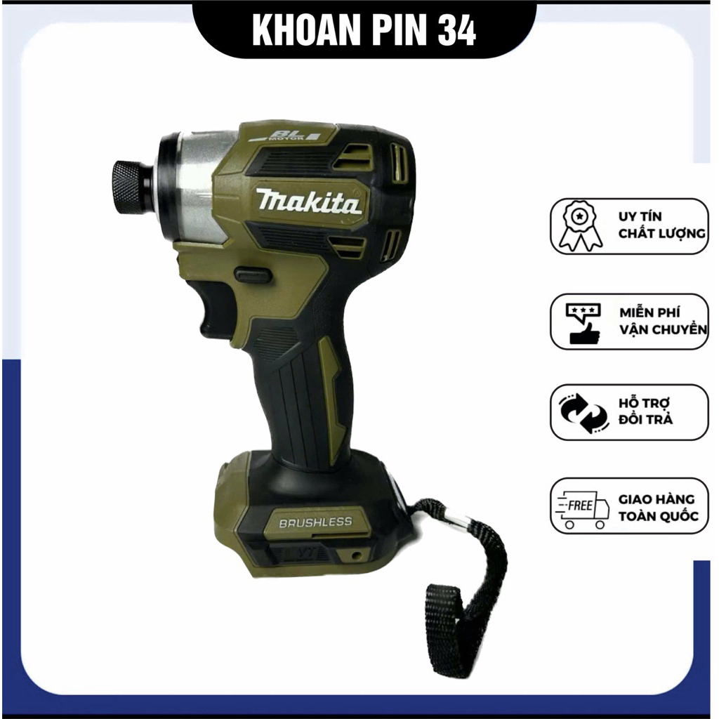 Máy bắn vít chuyên vít Makita Td173 chân pin phổ thông - Loại 5 tốc - Không Chổi Than